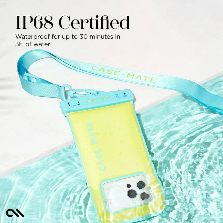 Case-Mate Universal Waterproof Floating Phone Pouch - Lime/Pool