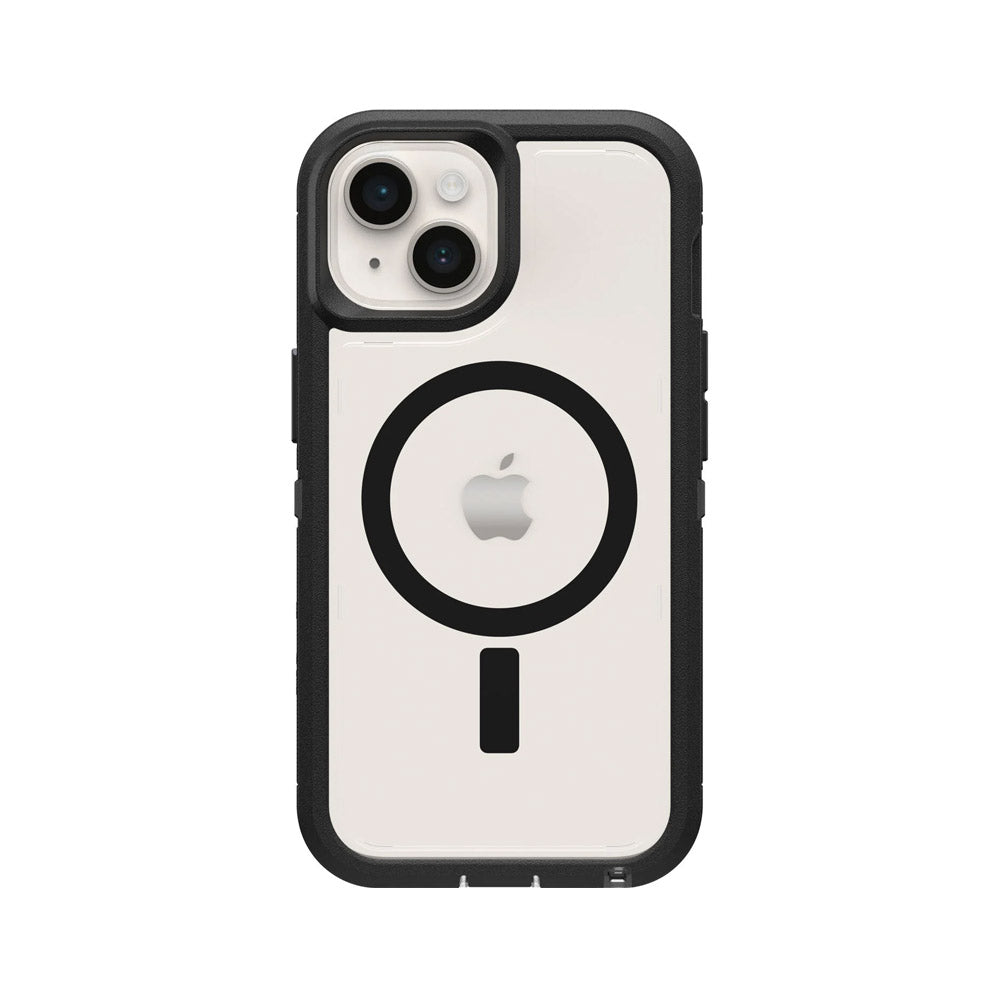 Otterbox - iPhone 15 Pro - Defender XT Clear Dark Side - Clear/Black