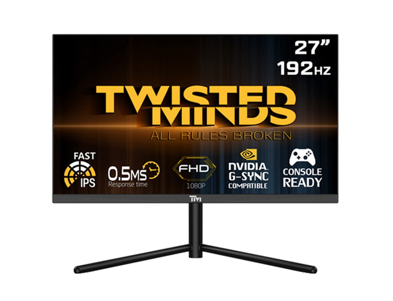 Twisted Minds 27'' Flat FHD Fast IPS,192Hz, 0.5ms, HDMI 2.1, HDR Gaming Monitor