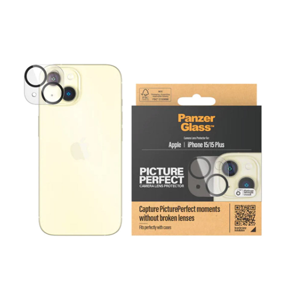 PanzerGlass Picture Perfect Camera Lens Protector for Apple iPhone 15/ 15 Plus (2023)
