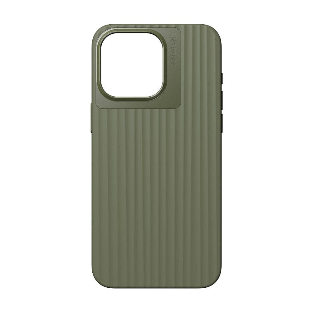 Nudient - Bold - iPhone 15 Pro Max Charcoal - Olive Green