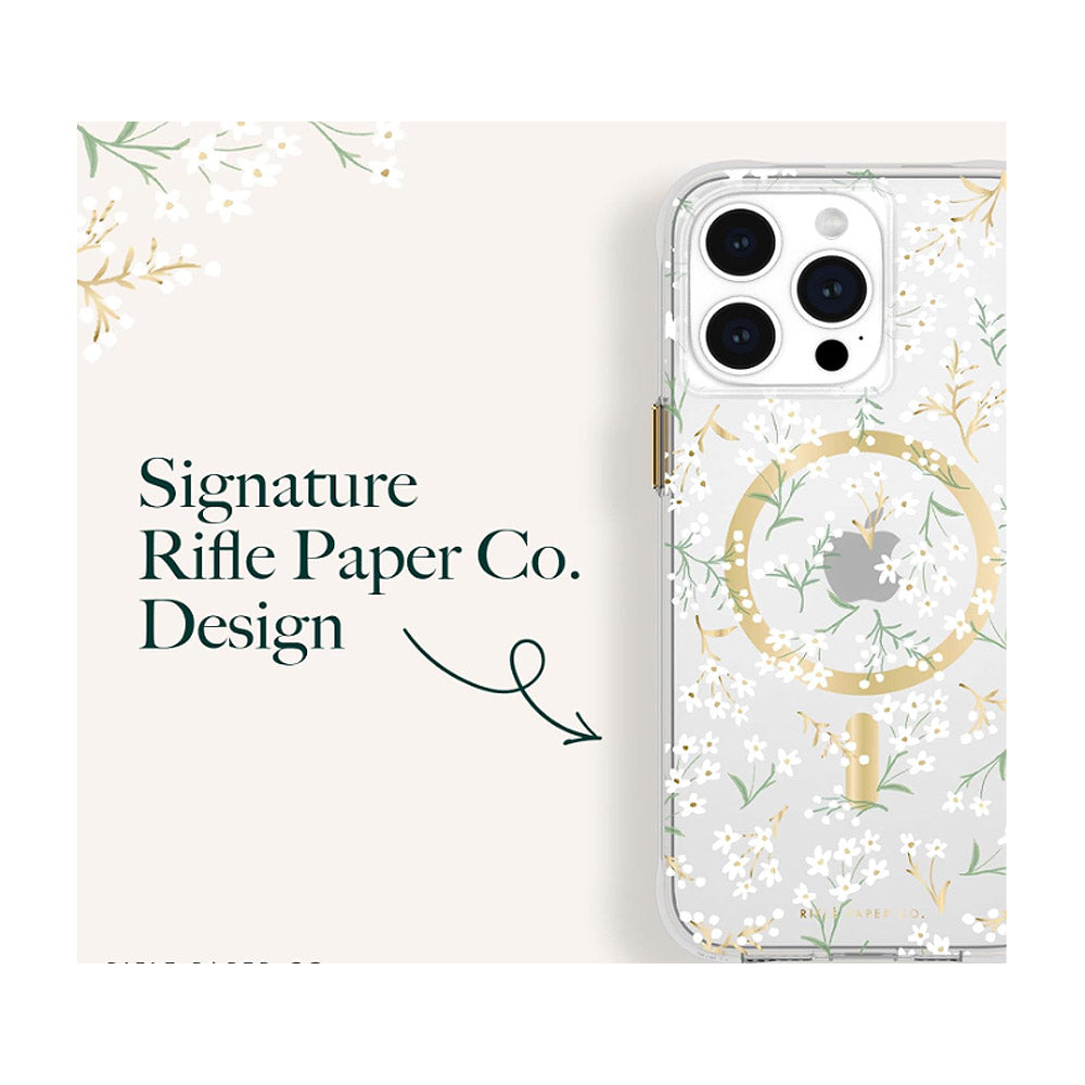 Rifle Paper - iPhone 15 Pro Max - Petite Fleurs with Magsafe