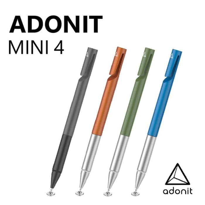 Adonit Mini 4 Fine Point Precision Stylus for iPhone, Samsung & Other Touchscreen Devices