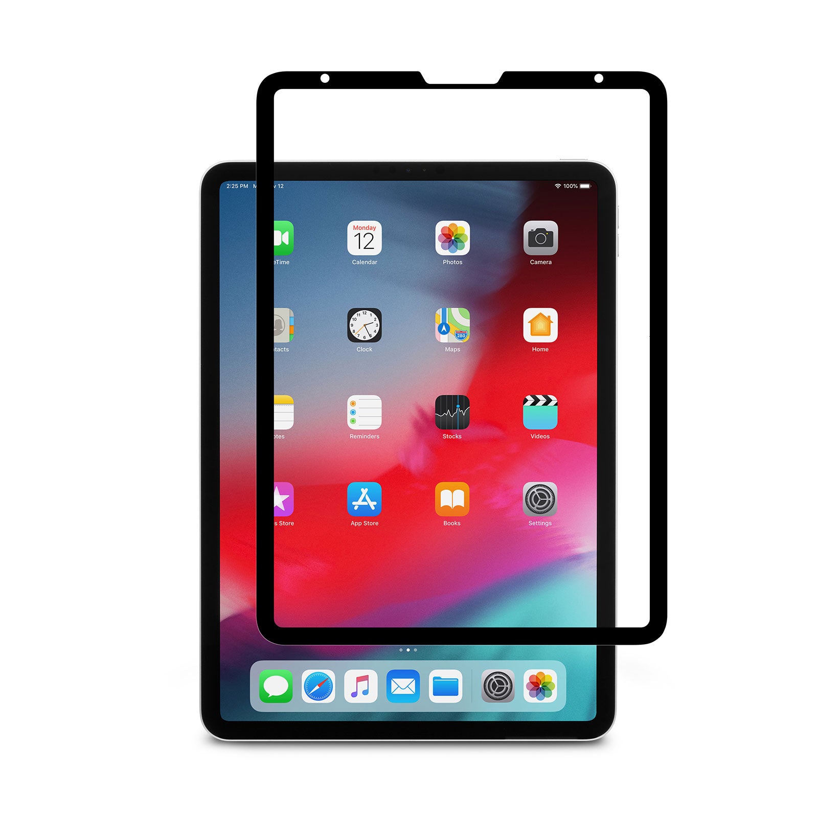 Moshi iVisor AG 100% Bubble-free and Washable Screen Protector for iPad Pro 11-inch - Black