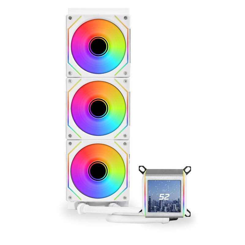 Lian Li Galahad II LCD ARGB 360mm CPU Liquid Cooler - White