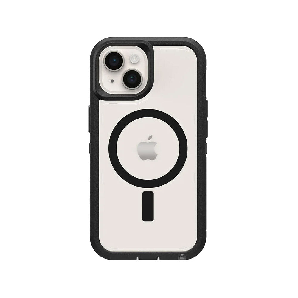 OtterBox - iPhone 15 Pro Max - Defender XT Clear Dark Side - Clear/Black