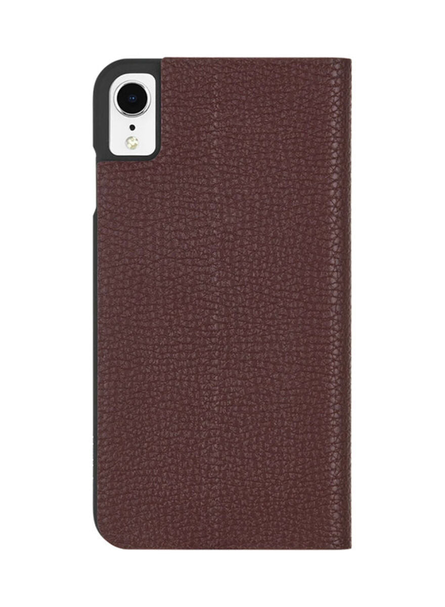 Case-Mate Barely There Protective Flip Case For iPhone XR - Brown