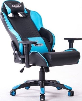 XFX Enthusiast Gtr400 Faux Leather Gaming Chair - Black / Azure | Xf-Chga-Gtr400Az
