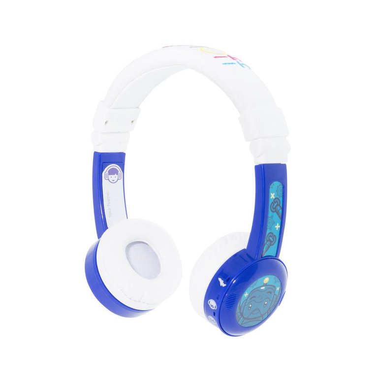 BuddyPhones Inflight Volume-Limiting Kids Headphones - Blue
