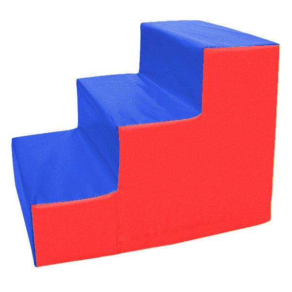 3Step Foam Stair Red/Blue