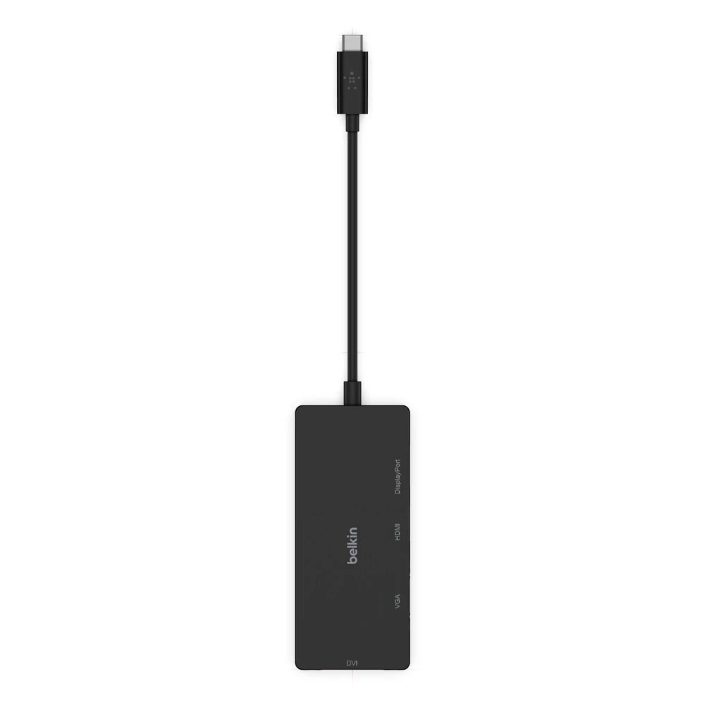 Belkin Multiport USB-C Adapter (USB-C Video Adapter w/VGA, DVI, 4K HDMI, 4K DisplayPort)