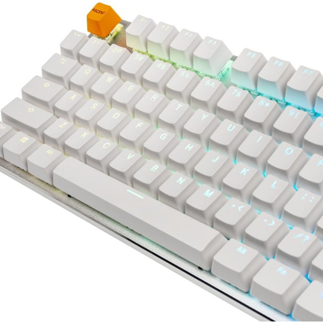 Glorious GMMK RGB Full Size Mechanical Keyboard (Pre-Built) - White Ice