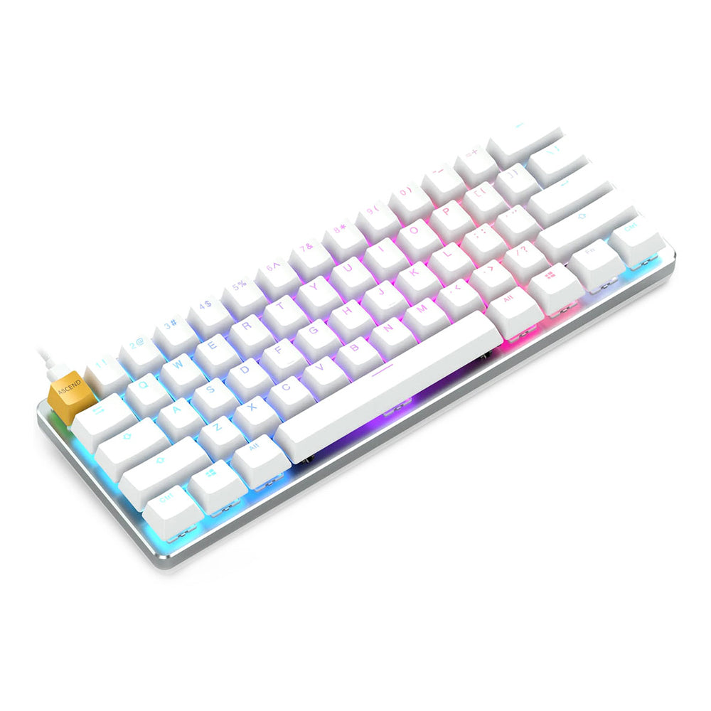 Glorious GMMK RGB Compact Mechanical Keyboard - White Ice