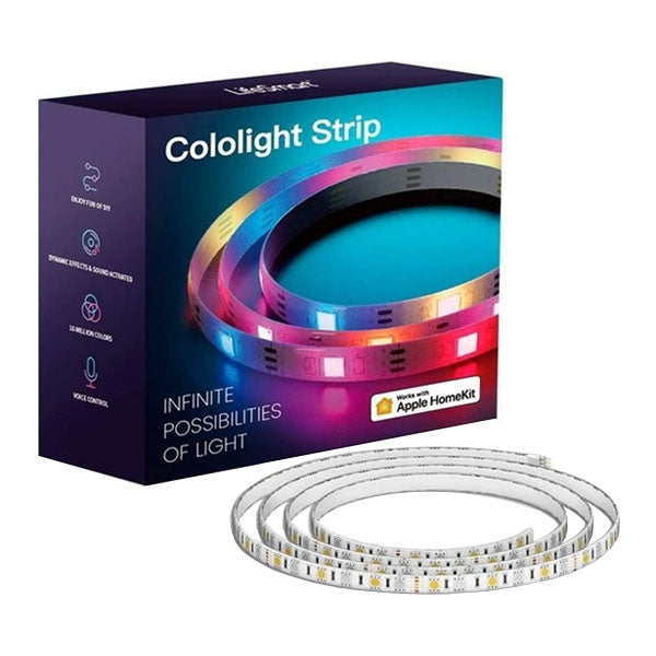 Cololight LED Strip Plus Lights 60 LED, 16 Million Colors, 5050 SMD LEDs with Smart WiFi, App Control, Easy Install, Works with Alexa, HomeKit & Google - 2 Meter