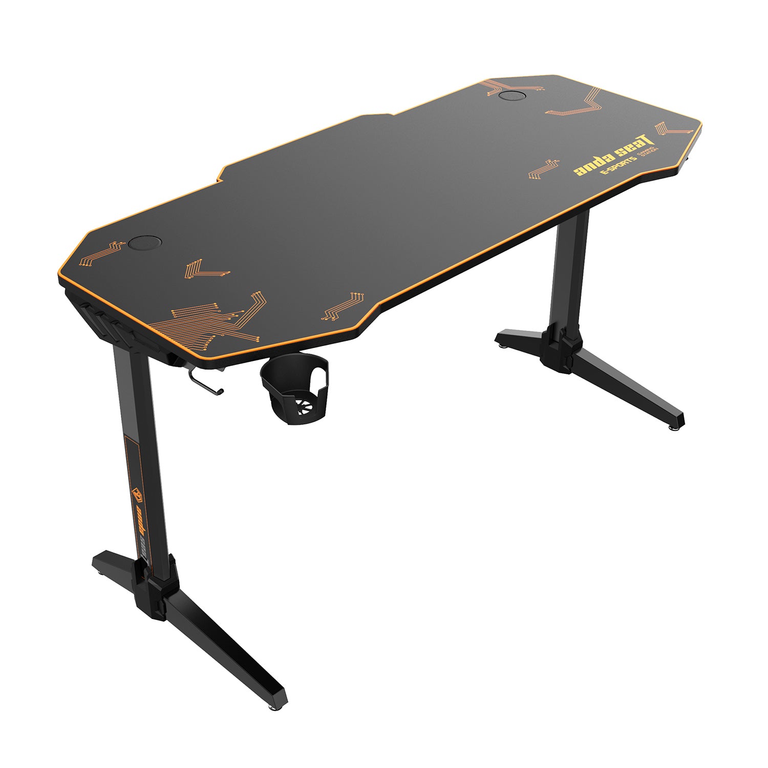 Anda Seat Eagle 2 Gaming Desk (Dimension: 140x60 CM) - Black