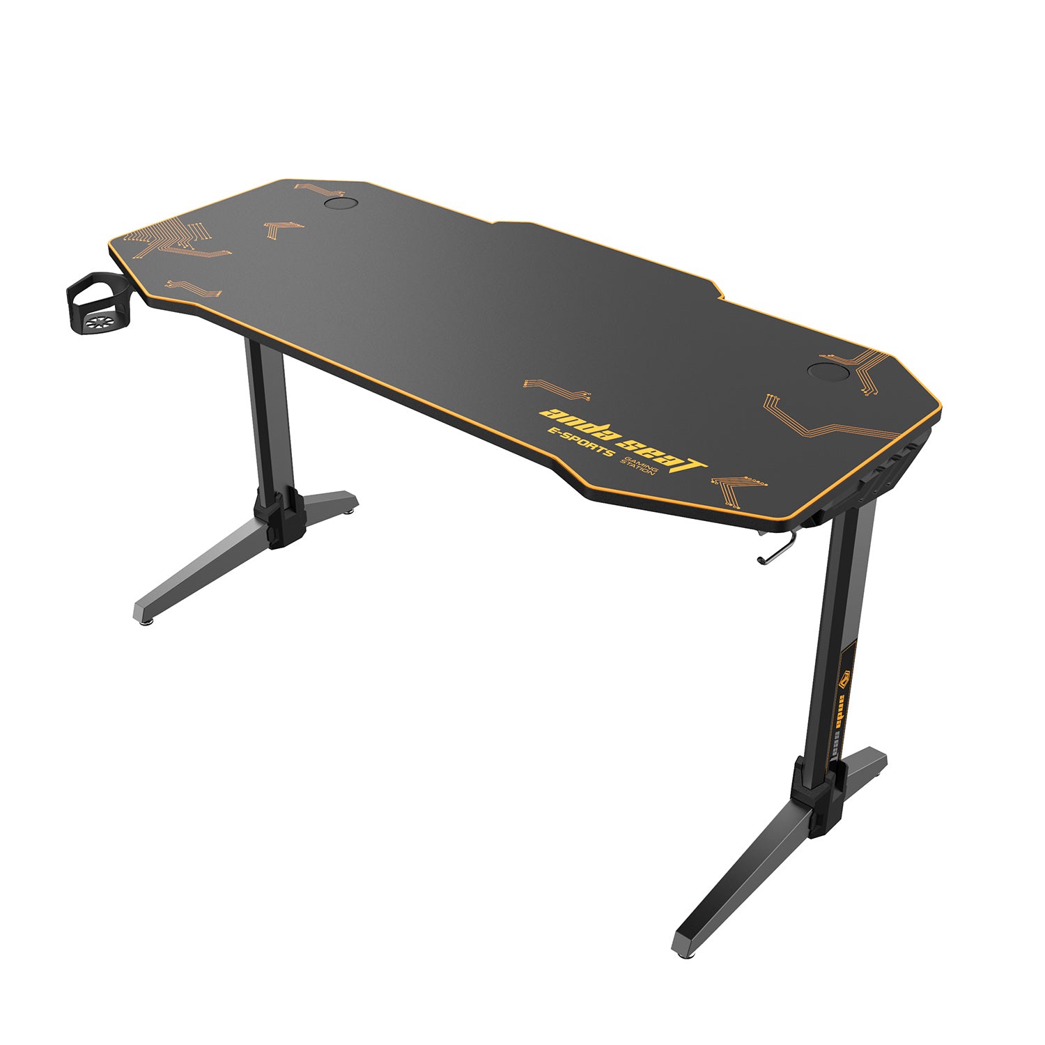 Anda Seat Eagle 2 Gaming Desk (Dimension: 140x60 CM) - Black