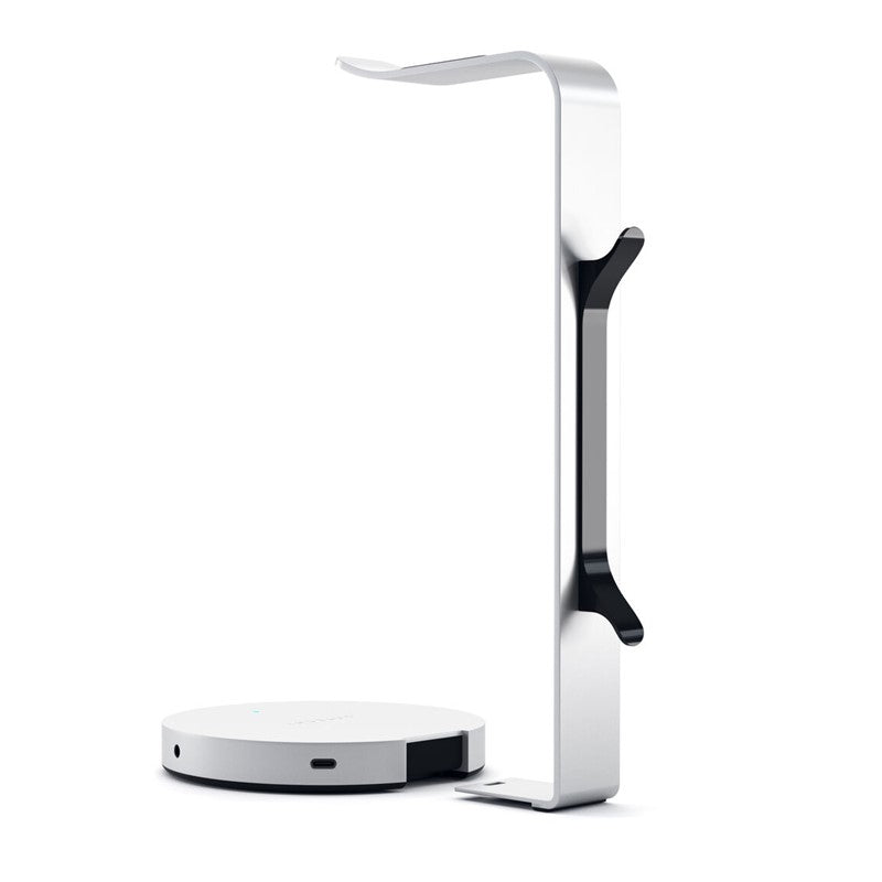 Satechi Aluminum Headphone Stand With Built In USB HUB - Silver