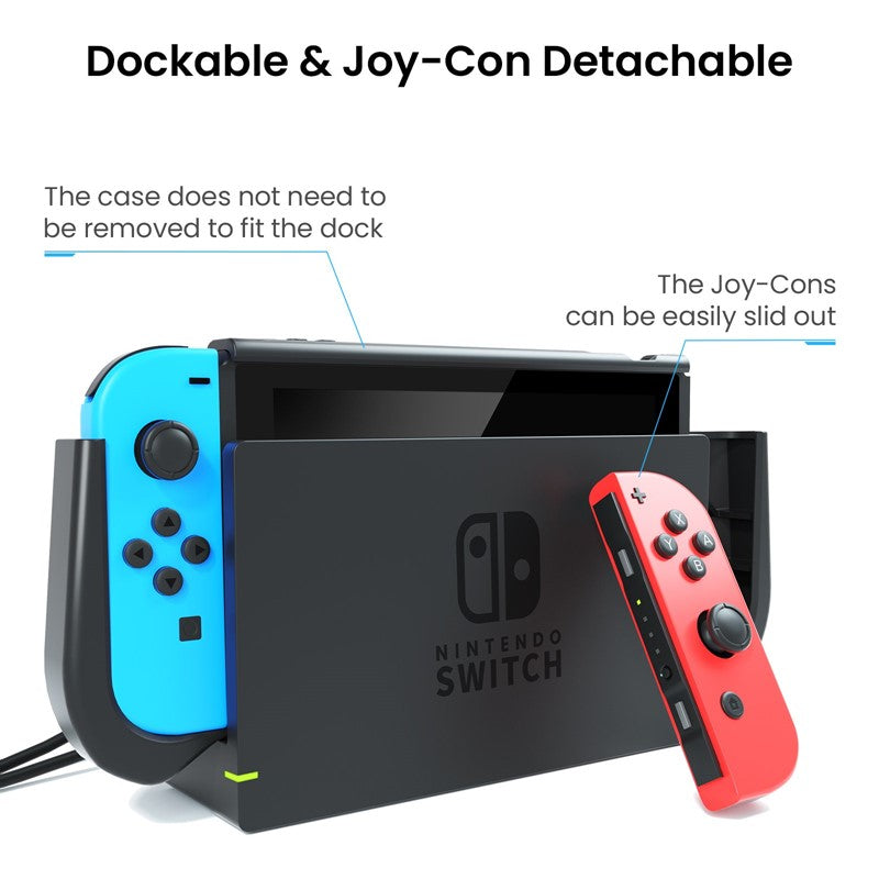 Tomtoc Nintendo Switch TPU Dockable Grip Case