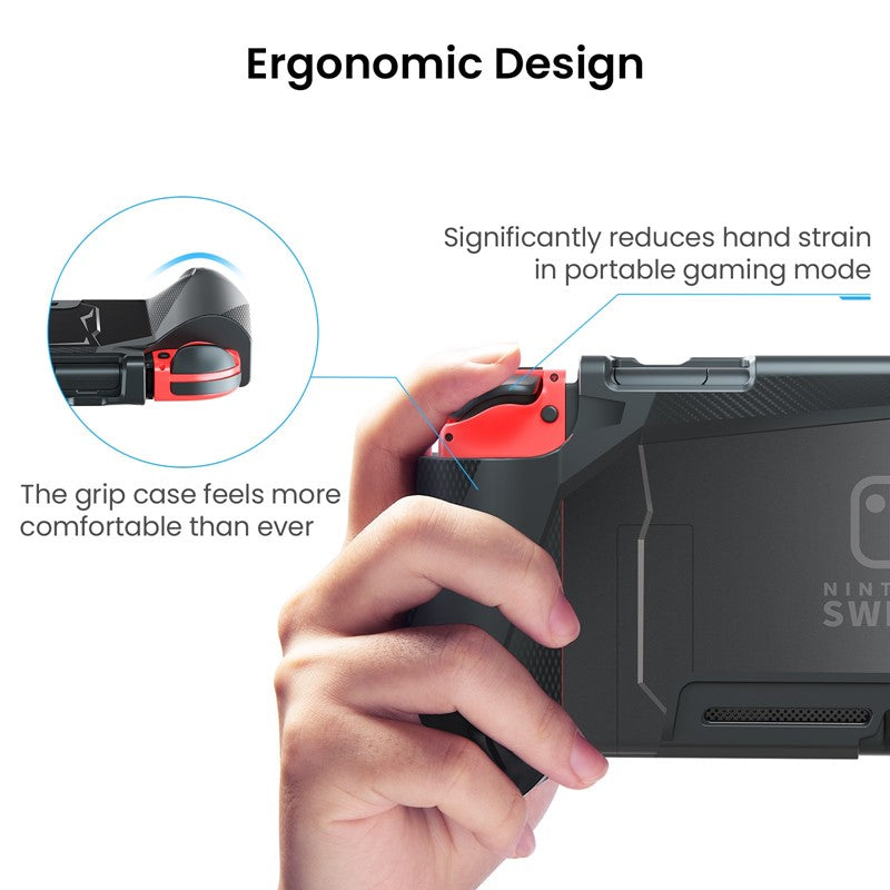 Tomtoc Nintendo Switch TPU Dockable Grip Case