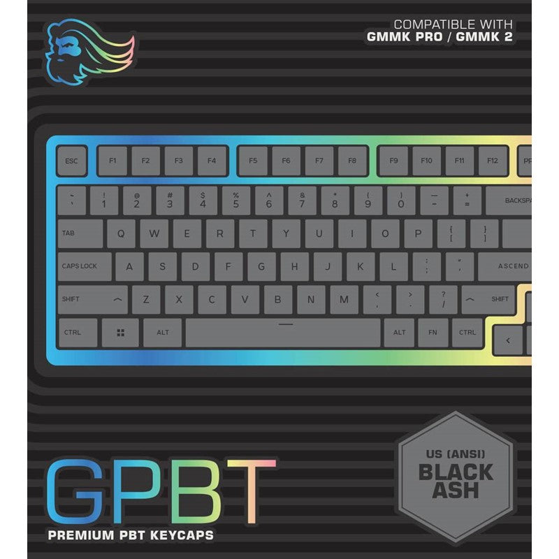 Glorious PBT Black Key Caps For Mechanical Gaming Keyboards