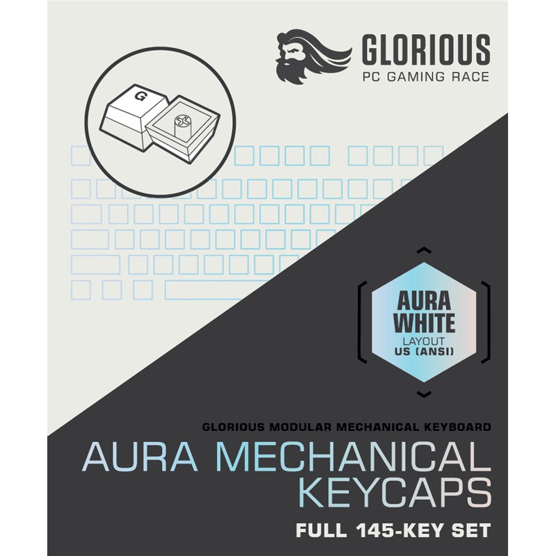 جلوريس اورا أغطية مفاتيح - بيضاء