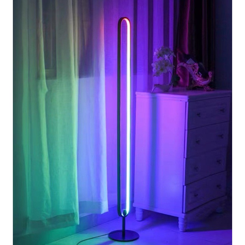 LED Curved Corner DUO RGB Floor Light, Lamp with Remote & App Control