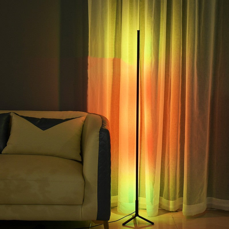 RGB LED Tripod 3 Stage Floor Lamp Corner Light with Remote Control