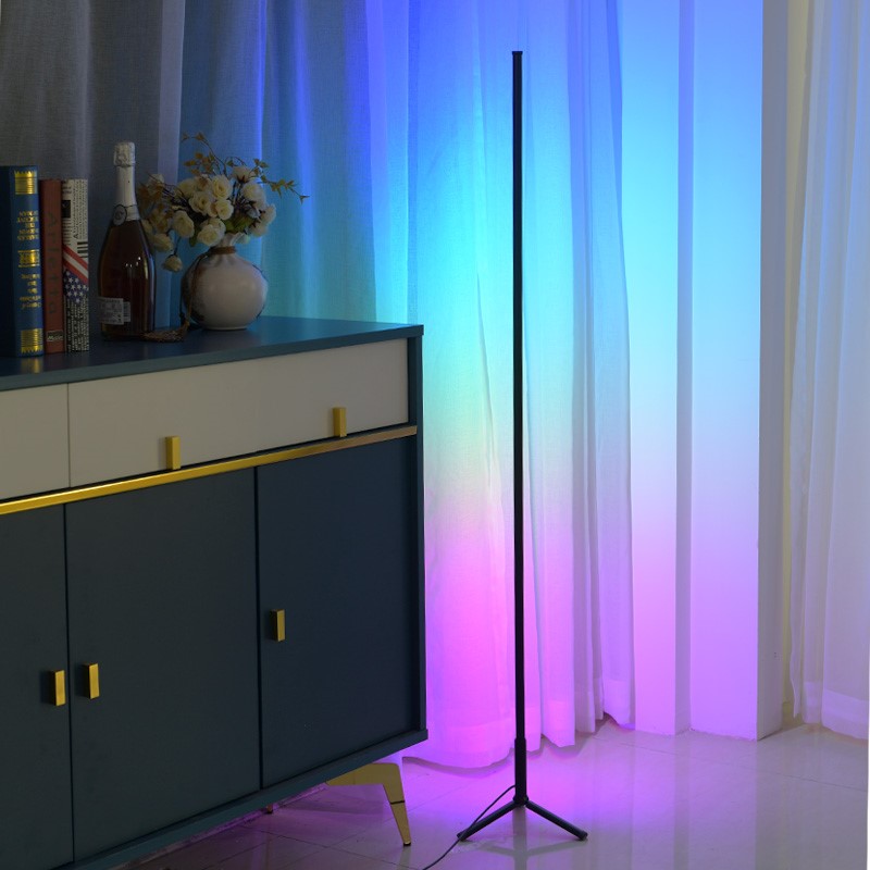 RGB LED Tripod 3 Stage Floor Lamp Corner Light with Remote Control