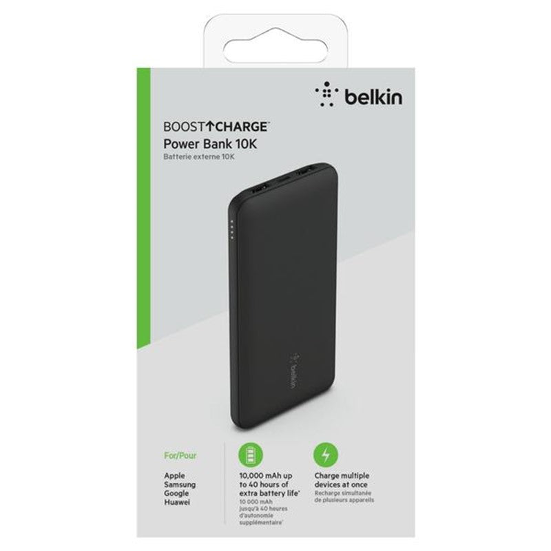 Belkin - Boost Charge 10K Power Bank 15W USB-C Dual 12Wx2 USB-A