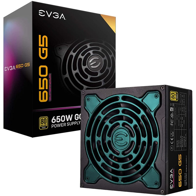 EVGA SuperNOVA G5 650 Watt 80 Plus Gold Full Modular Gaming Power Supply
