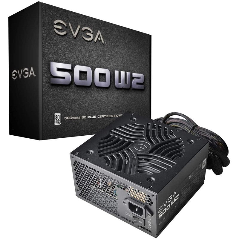 EVGA W2 500 Watt 80 Plus White Gaming Power Supply