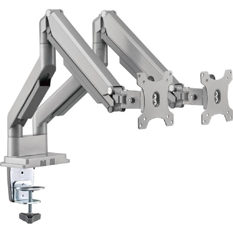 Gadgeton GGO-2069 Gas Spring Aluminum Dual Monitor Arm, Stand And Mount For Gaming And Office Use, 17