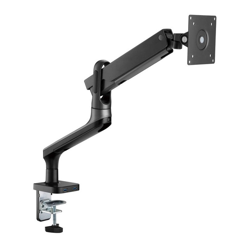 GAMEON GO-2137 Premium Aluminum Spring-Assisted Single Monitor Arm, Stand And Mount For Gaming And Office Use, 17