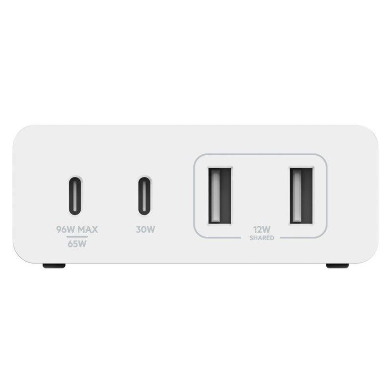 Belkin Charger Gan 108W USBC 4Port (2 USBC / 2 USBA) 2M Cord White