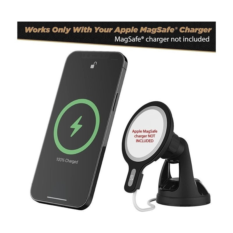 Scosche Magic Mount For Magsafe Window/Dash + 20W PD Car Charger