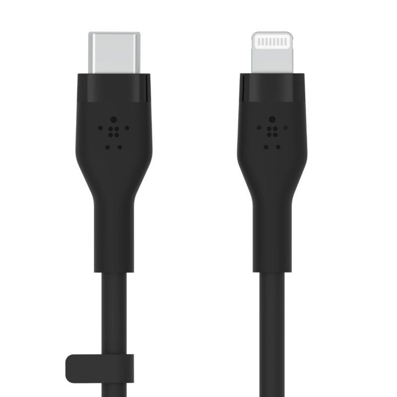 Belkin Soft Silicone Lightning To Type-C Cable, 3 Meter, Black