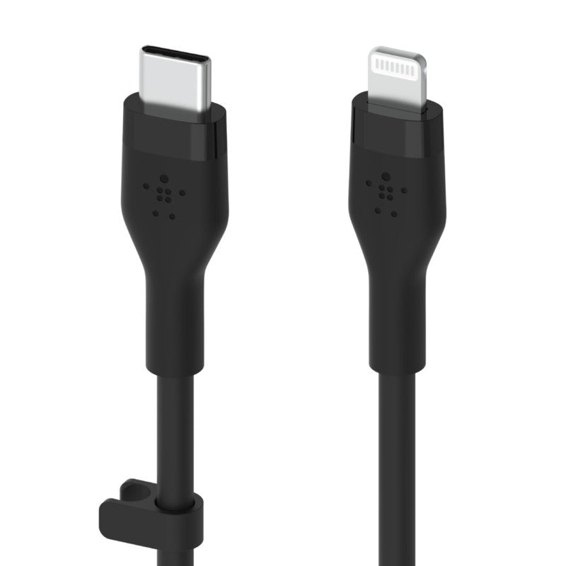 Belkin Soft Silicone Lightning To Type-C Cable, 3 Meter, Black