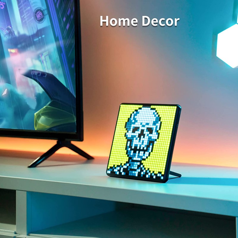 Divoom Pixoo Max 32 X 32 Pixel LED Display With App Control For Gaming Room Decoration - Black