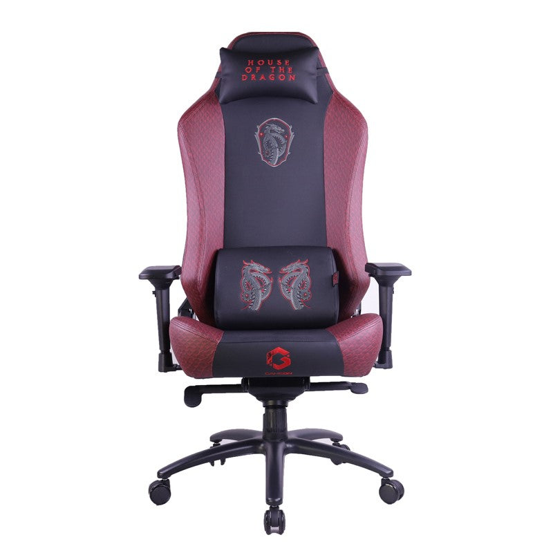 GAMEON Licensed Gaming Chair With Adjustable 4D Armrest & Metal Base - House of The Dragons