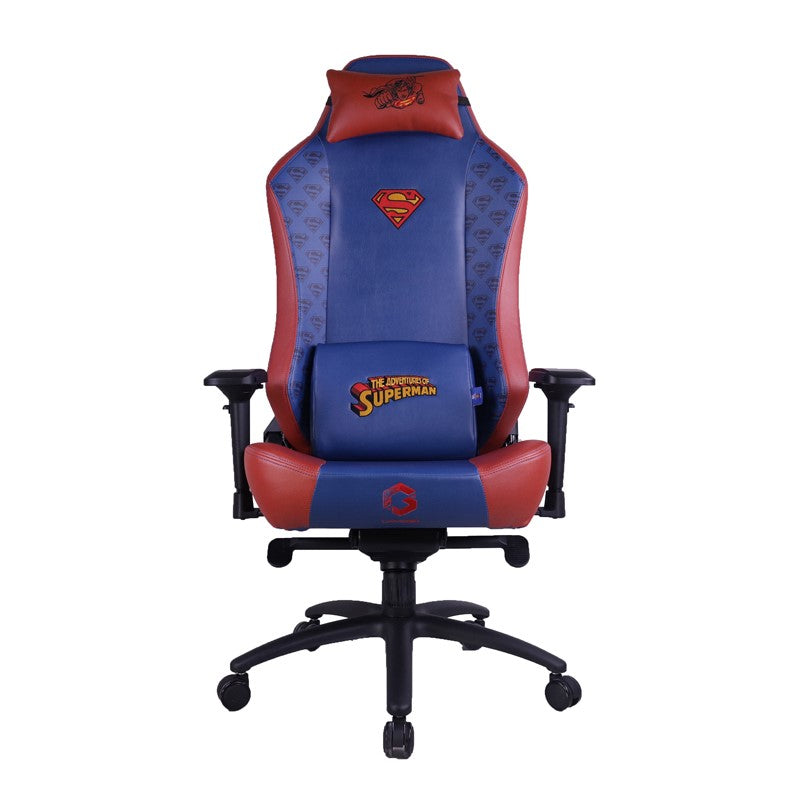 GAMEON Licensed Gaming Chair With Adjustable 4D Armrest & Metal Base - Superman