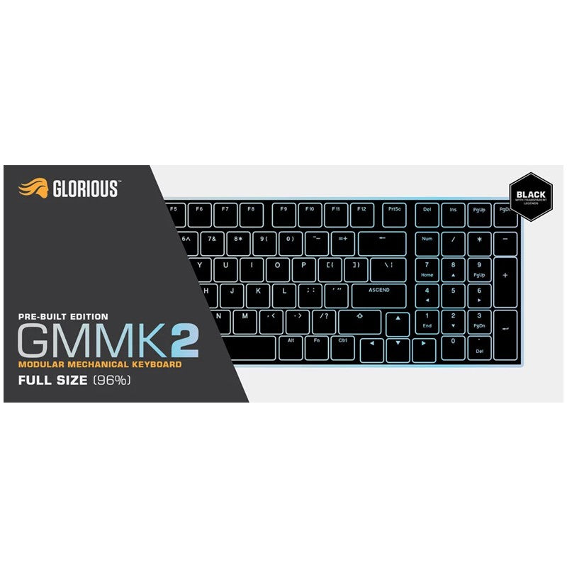 Glorious GMMK2 Full-Size 96% Modular Mechanical Gaming Keyboard Pre-Built Edition