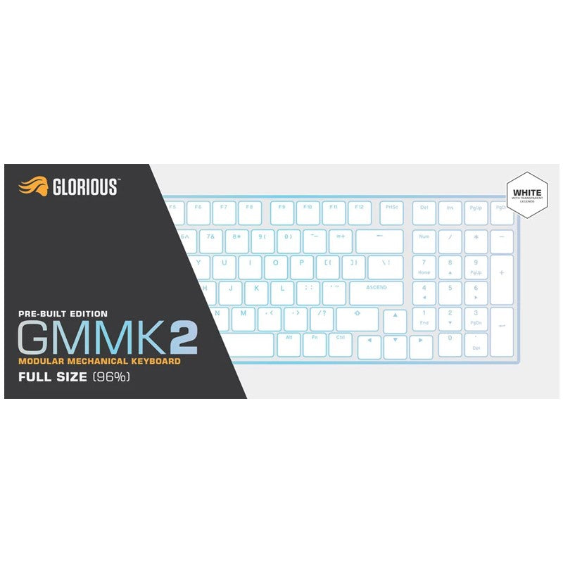 Glorious GMMK2 Full-Size 96% Modular Mechanical Gaming Keyboard Pre-Built Edition