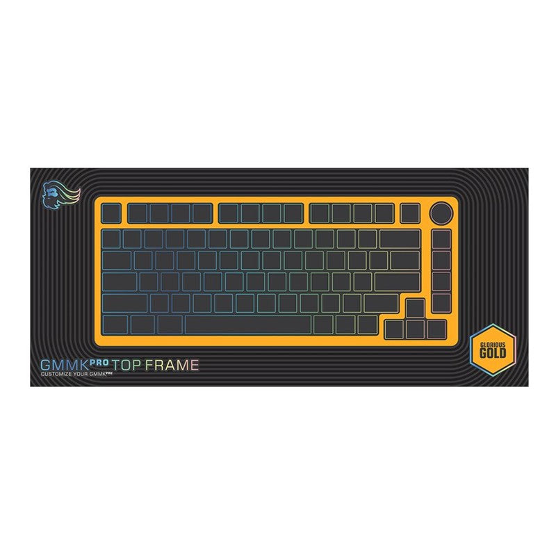 Glorious Modular Mechanical Keyboard PRO 75% Alternative Top Frame - Golden Yellow