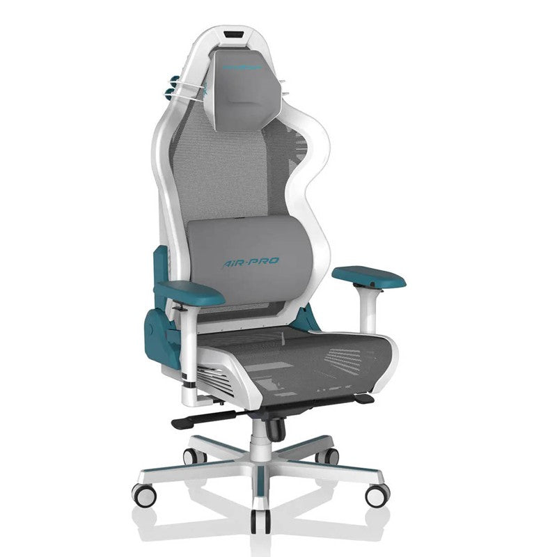 DXRacer Air Pro Series Gaming Chair - White/Cyan