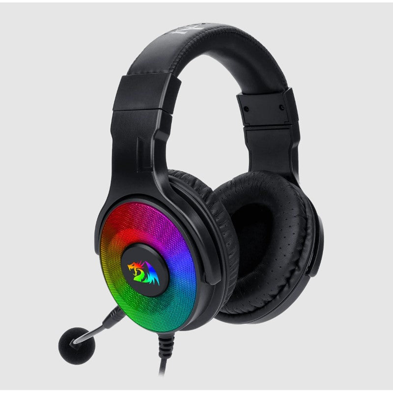 Redragon H350 Pandora RGB Wired Gaming Headset, Dynamic RGB Backlight - Stereo Surround-Sound - 50MM Drivers - Detachable Microphone, Over-Ear Headphones Works for PC/PS4/XBOX One/NS