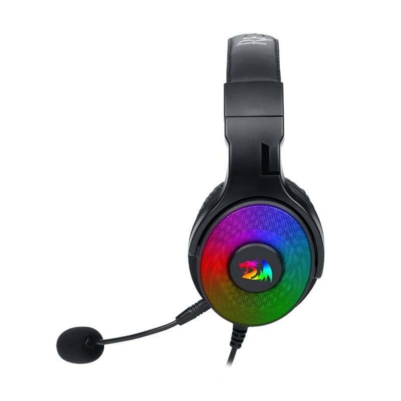 Redragon H350 Pandora RGB Wired Gaming Headset, Dynamic RGB Backlight - Stereo Surround-Sound - 50MM Drivers - Detachable Microphone, Over-Ear Headphones Works for PC/PS4/XBOX One/NS