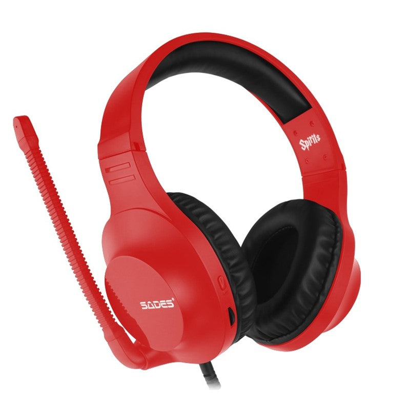 Sades Gaming Headset-Spirits (SA-721) - Red