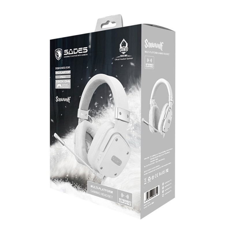 Sades Snowwolf Gaming Headset-SA-722S