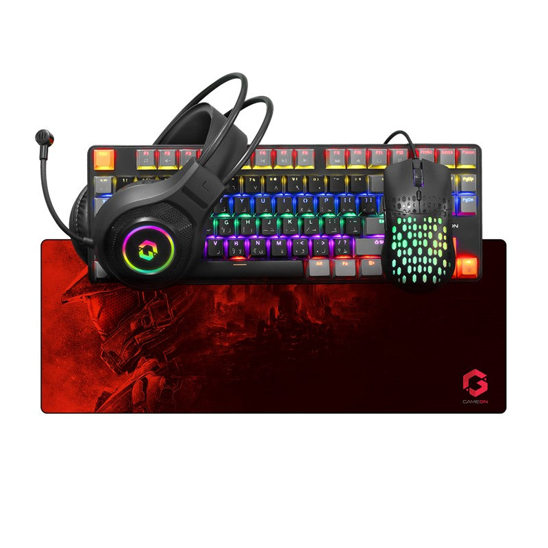 GAMEON VIPER X All-In-One Bundle (Mechanical Keyboard, Headset, Mouse & Mousepad)