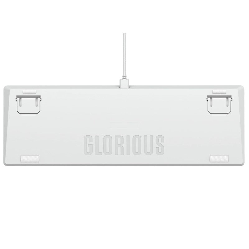 لوحة مفاتيح الألعاب الميكانيكية Glorious GMMK2 بالحجم الكامل 96٪ المدمجة مسبقًا السلكية RGB (تخطيط عربي) - أبيض